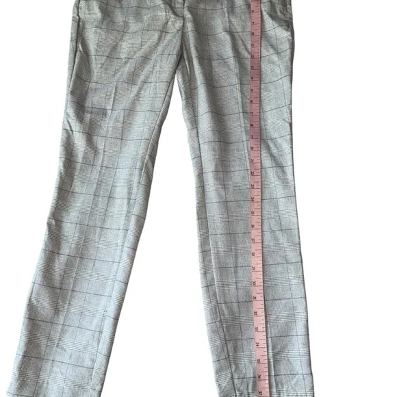 NWT H&M Grey Windowpane Plaid Ankle Pants - Size 12 - Picture 3 of 8